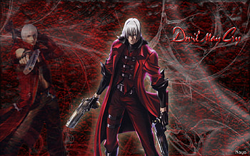 Dante - Devil May Cry, abstract, anime, cry, devil may cry, red, devil, dante HD wallpaper