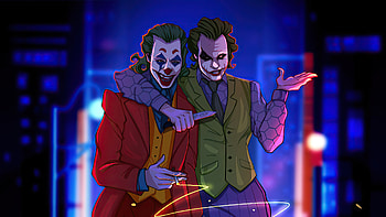 Joker Best Friends , joker, superheroes, artwork, artist, deviantart HD wallpaper