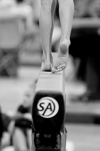 Balance Beam, Gymnastics, Competitive spirit, Stunning athletics HD phone wallpaper