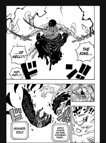 Zoro manga, pirate_hunter, three_swords, one_piece HD phone wallpaper