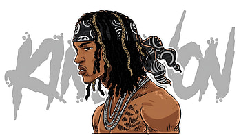 Rap Portrait — Street King Illustration, Music, Rapper, King Von, Illustration HD wallpaper