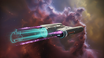 Warp Drive Spacecraft, Warp Drive, spaceship, futuristic, space, Sci Fi HD wallpaper