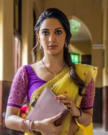 Kiara Advani, silk, fashion design HD phone wallpaper