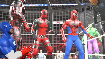 WWE 15 - Spiderman vs Carnage vs Deathstroke vs Deadpool vs Captain America vs Incredible HULK - YouTube HD wallpaper