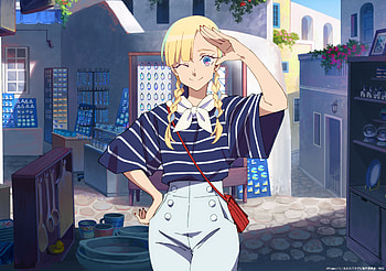 Yuugure Dusk — Anime | Dusk Beyond the End: Seaside Stroll | Evening Breeze, Anime HD wallpaper