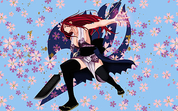 Anime Warrior, Fairy Tail , Erza Scarlet HD wallpaper