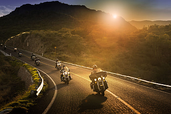 Harley Davidson Riders , harley-davidson, bikes, graphy, sunset HD wallpaper