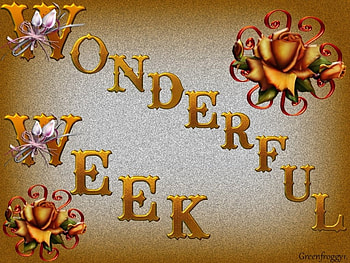 WONDERFUL WEEK, ART, CREATION, WEEK, ABSTRACT HD wallpaper