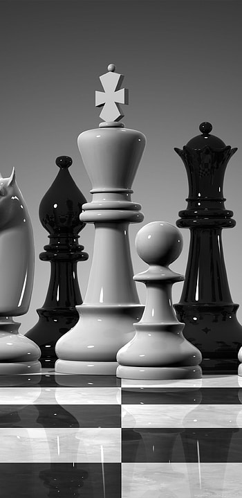 Chess Black And White King . Background, Chess HD phone wallpaper
