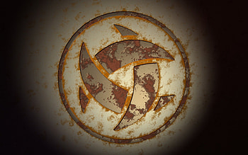 Barbury Rust, rust, rusty, crop circle, digital art, dark, 3d, abstract, metal, geometry HD wallpaper