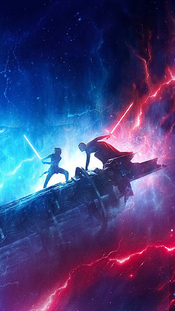 Rise of Skywalker, Star Wars painting HD phone wallpaper