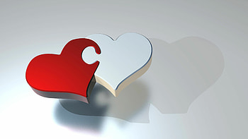 Puzzle, Hearts HD wallpaper