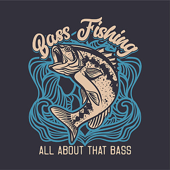 Largemouth Bass Fishing, Club Logo Illustration HD phone wallpaper