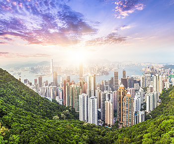 Hong Kong Skyline, Urban metropolis, Asian city, Vibrant nightlife HD wallpaper