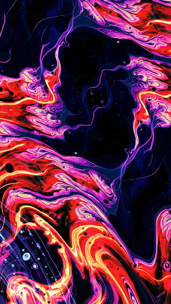 Fluid abstract., red, magenta, , abstract HD phone wallpaper