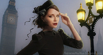Woman, lady, black, fantasy HD wallpaper