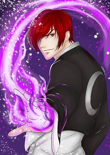 Iori Yagami, Gaming character, ArtStation showcase, Diego Santos HD phone wallpaper