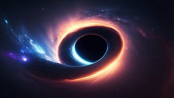 Black Hole, black hole, black, universe, space HD wallpaper
