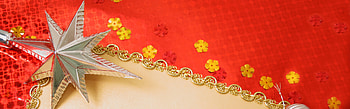 Preview gold, red background, new year, toys HD wallpaper