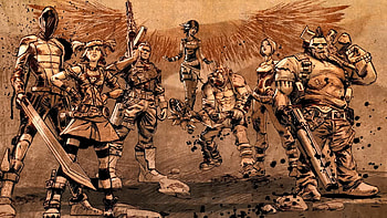 Borderlands saga, Lilith, Maya, Axton, Salvador HD wallpaper