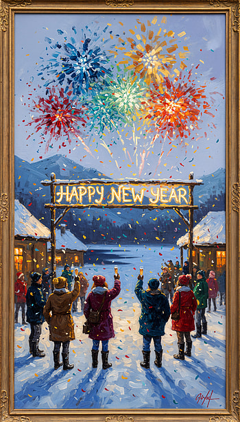Harbor Fireworks — New Year | Snowy Midnight New Year | Cheers at the Lake — , New Year, fireworks, celebration, winter HD phone wallpaper