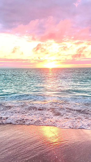 Beach Background, Sunset Background HD phone wallpaper
