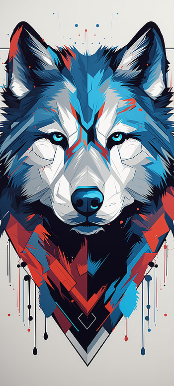 Husky Artistic , dog, Animal, husky HD phone wallpaper