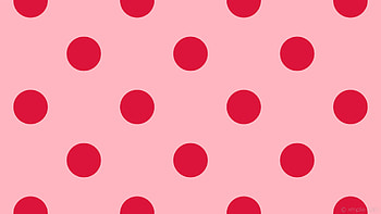 pink polka dots spots red light pink crimson HD wallpaper