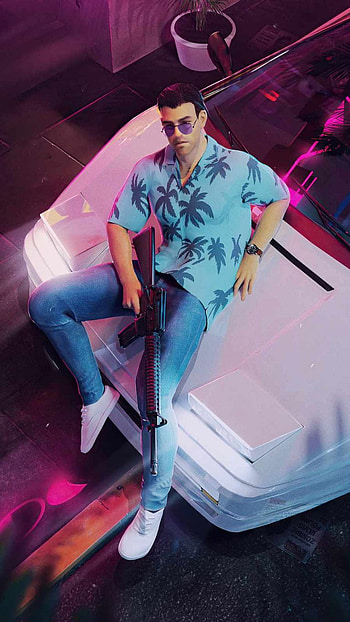 gta vice, city, tommy, vercetti HD phone wallpaper