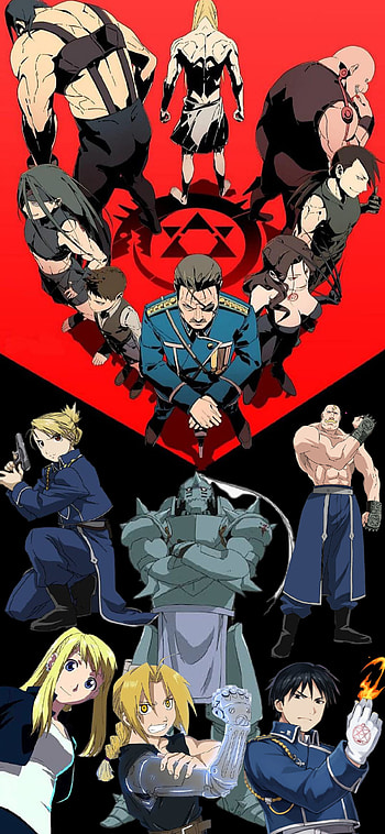 Full metal Alchemist, red, art HD phone wallpaper
