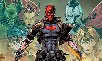 Red Hood, comic art, DC comics HD wallpaper