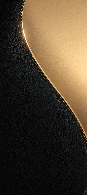 Golden black metal, beige, pastel, curve, roll, leather HD phone wallpaper