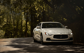 Maserati, Cars, Road, Car, Front View, Machine, Maserati Ghibli HD wallpaper