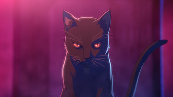 Akudama Drive, cat, anime HD wallpaper