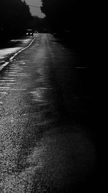 Road Black and White Landscape, landscape, black and white, road HD phone wallpaper