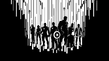 avengers age of ultron black and white main characters ... HD wallpaper