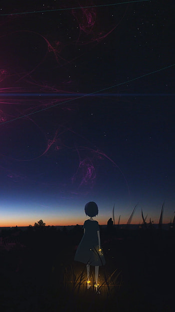 Starlit Anime Wanderer — Original , star, Anime, Original HD phone wallpaper