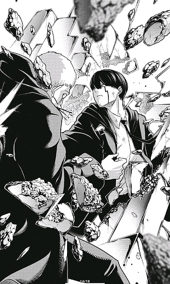 Mash burnedead, art, comics, action, manga, badass, anime, fight, mashle HD phone wallpaper