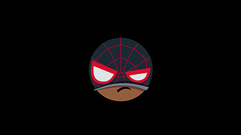 Spiderman Mood Off Minimal , spiderman, superheroes, artist, artwork, digital-art, minimalism, minimalist, dark, black HD wallpaper