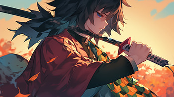 Giyuu Tomioka Katana - Demon Slayer, Anime, Demon Slayer: Kimetsu no Yaiba, Giyuu Tomioka, katana HD wallpaper