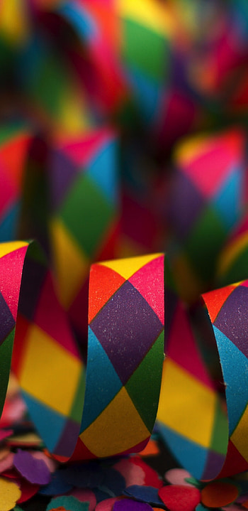 Colorful paper ribbons, Samsung Galaxy S8/S8+ , Playful carnival vibes, Festive decoration HD phone wallpaper