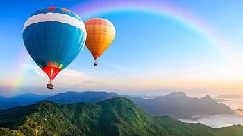Nature, Sky, Miscellanea, Miscellaneous, Flight, Balls HD wallpaper