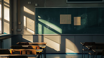 Classroom Blackboard, classroom, school, chair, blackboard HD wallpaper