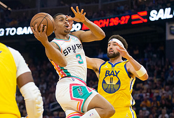 Spurs vs Warriors, Keldon Johnson HD wallpaper