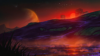 On The City Edge, artist, artwork, digital-art, artstation HD wallpaper