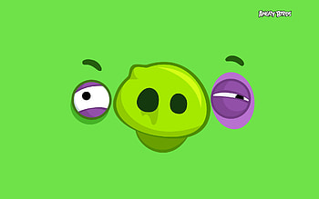 Angry Birds : Smug Green Pig, video game, Angry Birds HD wallpaper