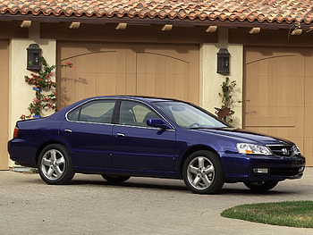 Auto, Grass, Acura, Cars, Building, Asphalt, Side View, Style, Akura, Tl, 2002 HD wallpaper