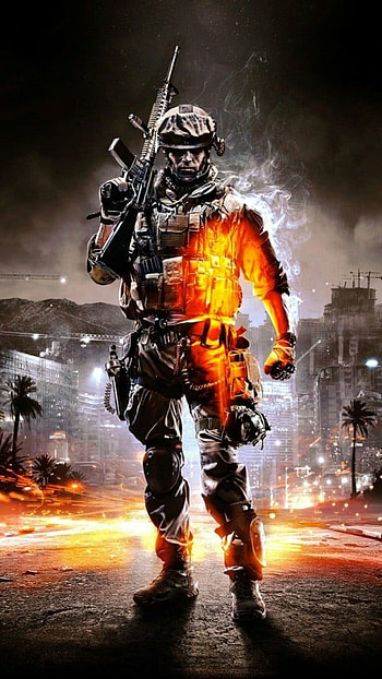 Battlefield 3, Call of Duty crossover, Thrilling action, Warzone battles HD phone wallpaper