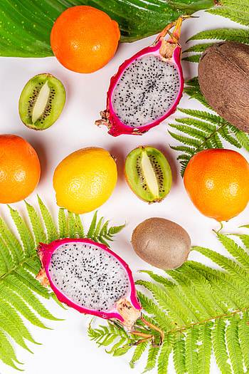 Food, Kiwi, Lemon, Fruit, Citrus, Pitaya HD phone wallpaper