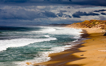 Landscape, Sea, Beach HD wallpaper